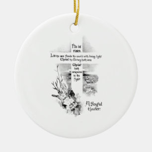 Adorno De Cerámica Se Levanta La Vieja Pascua Cristiana