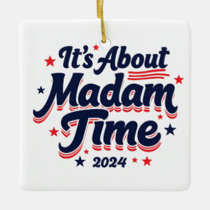 Adorno De Cerámica Se trata de la Señora Hora, Kamala Harris Ekection