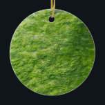 Adorno De Cerámica Sea Moss Green Nature Grass Beach Nautical<br><div class="desc">Diseñado con una fotografía fresca de musgo marino.</div>