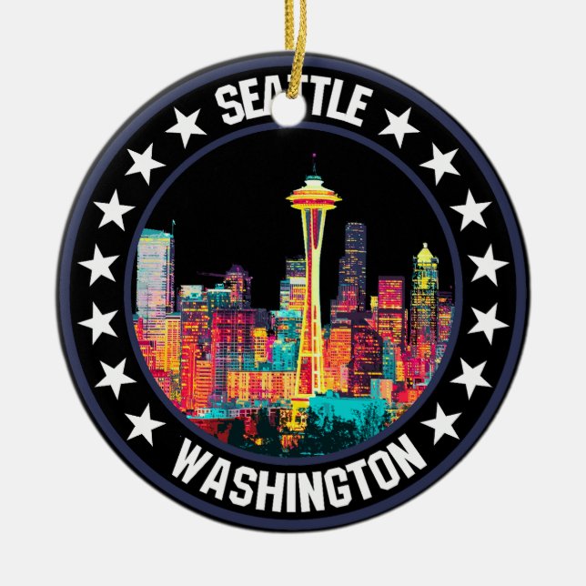 Adorno De Cerámica Seattle (Frente)