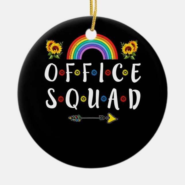 Adorno De Cerámica Secretario administrativo de Office Squad School (Frente)