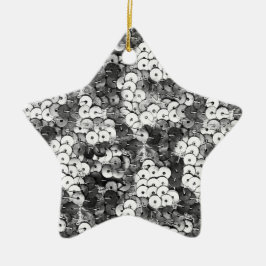 Adorno De Cerámica Secuencias plateadas