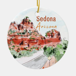 Adorno De Cerámica Sedona Arizona Ornament