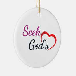 Adorno De Cerámica Seel God's Heart - Round 