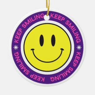 Adorno De Cerámica Seguir sonriendo