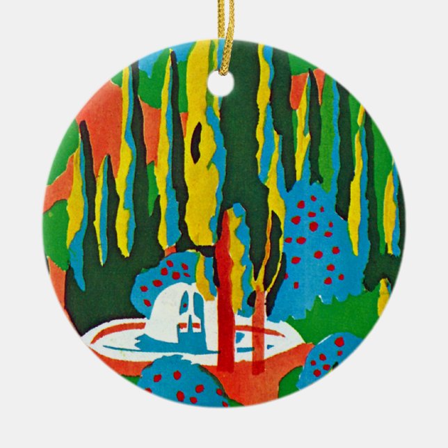 Adorno De Cerámica Seguí's Art Deco #6 en Emporio Moffa (Frente)