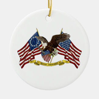 Adorno De Cerámica Segunda libertad Eagle de la enmienda