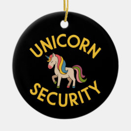 Adorno De Cerámica Seguridad de Unicornio: Mantener la seguridad mági