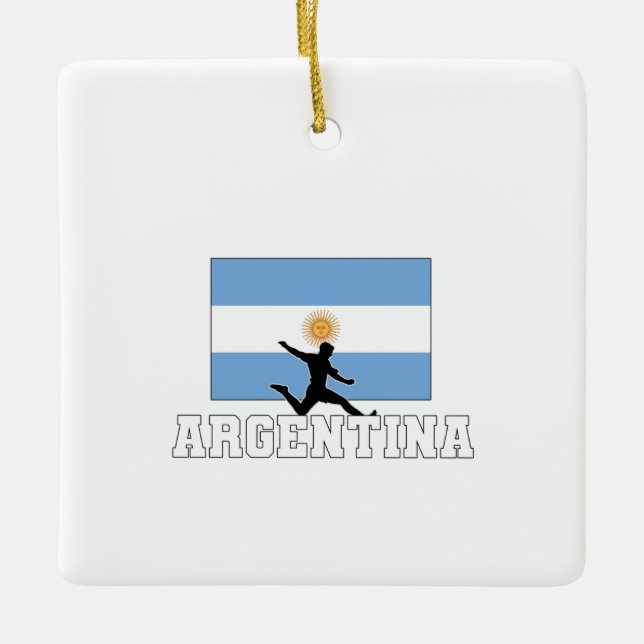 Adorno De Cerámica Selección De Fútbol De Argentina (Anverso)