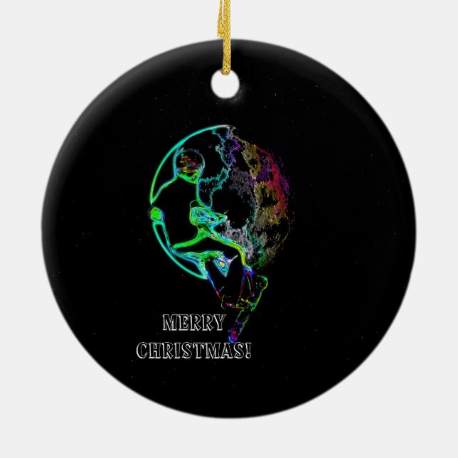 Adorno De Cerámica Selección espacial - Chico escocés volador (Atrás)