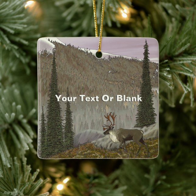 Adorno De Cerámica Selkirk Caribou (Árbol)