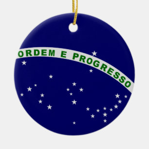 Adorno De Cerámica Sello brasileño