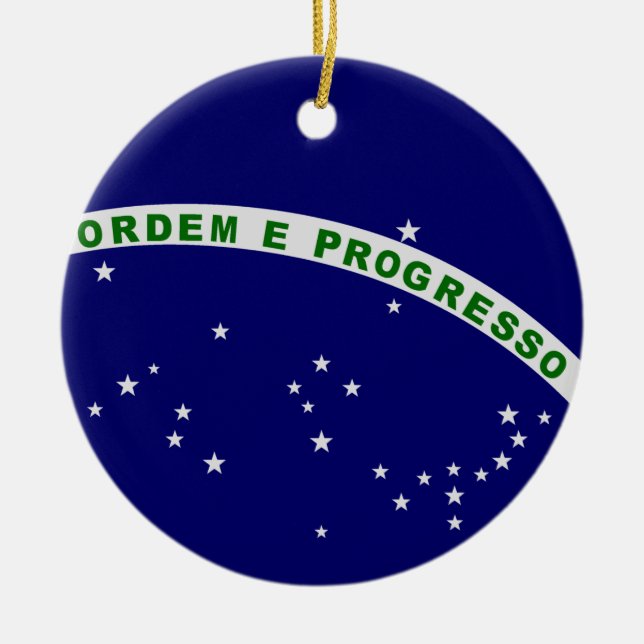 Adorno De Cerámica Sello brasileño (Frente)