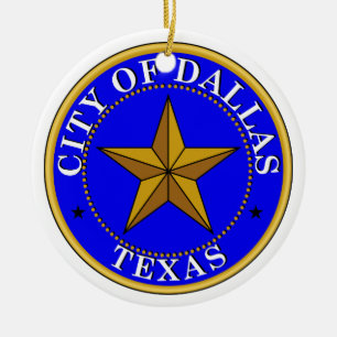 Adorno De Cerámica Sello de Dallas