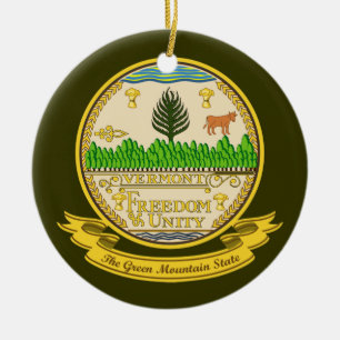 Adorno De Cerámica Sello de Vermont