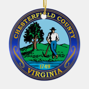 Adorno De Cerámica Sello del condado de Chesterfield