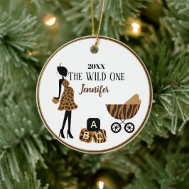 Adorno De Cerámica Selva ornamenta de mamá embarazada personalizada