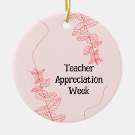 Adorno De Cerámica Semana de Apreciación del Profesor