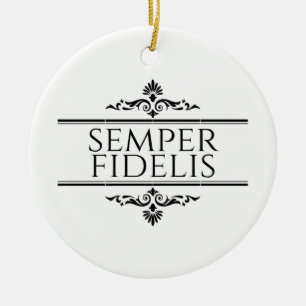 Adorno De Cerámica Semper Fidelis