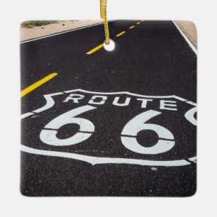 Adorno De Cerámica señal de la carretera Ruta 66, Arizona