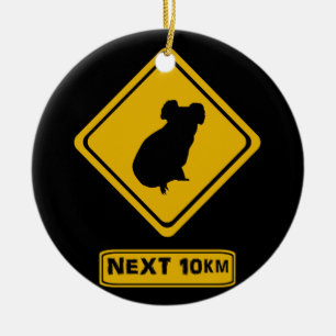 Adorno De Cerámica señal de ruta de koala