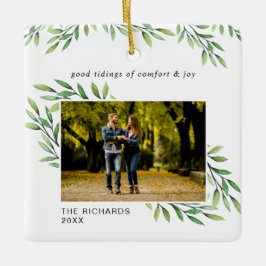 Adorno De Cerámica Sencilla acuarela deja una foto moderna