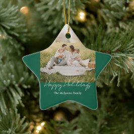Adorno De Cerámica Sencilla foto de familia moderna de Navidad y Año 