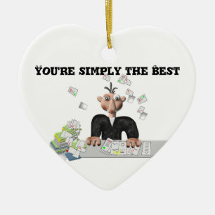 Adorno De Cerámica Sencillamente eres el mejor texto .Personalizado