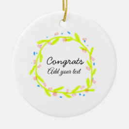 Adorno De Cerámica Sencillas felicitaciones mínimas graduación añadir