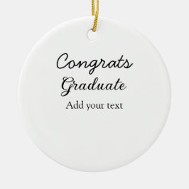 Adorno De Cerámica Sencillas felicitaciones mínimas graduación añadir