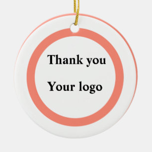 Adorno De Cerámica Sencillo y minimalista logotipo personalizado eleg