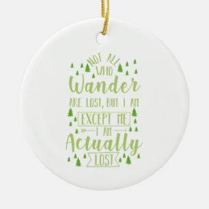 Adorno De Cerámica Senderismo divertido