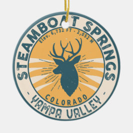 Adorno De Cerámica Senderismo por las montañas de Colorado en barco d