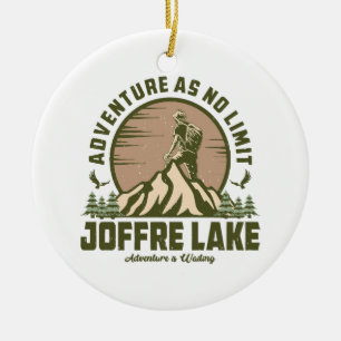 Adorno De Cerámica Senderismo Retro Joffre Lake