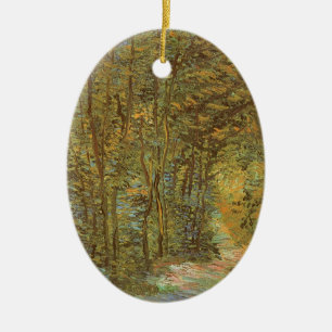 Adorno De Cerámica Sendero en el bosque de Vincent van Gogh, Arte Vin