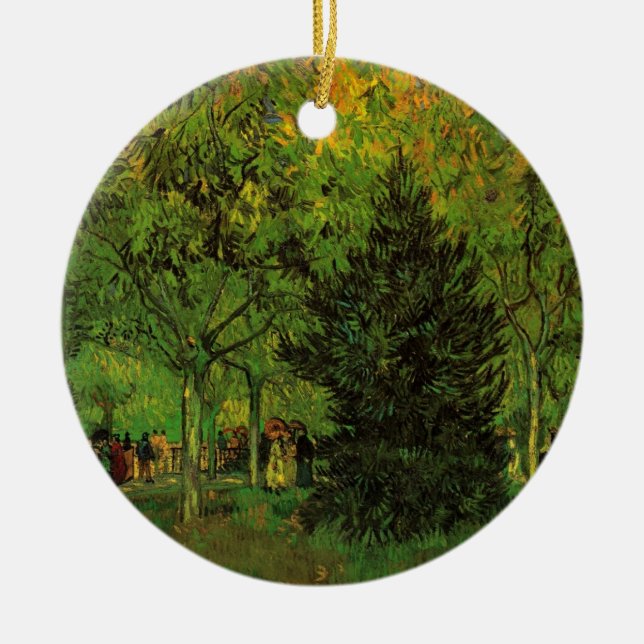 Adorno De Cerámica Sendero en el Jardín Público, Arlés de Vincent van (Frente)