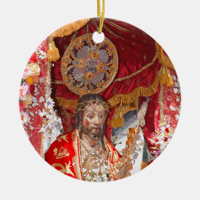 Adorno De Cerámica Senhor Santo Cristo dos Milagres (Frente)