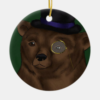 Adorno De Cerámica Señor Bear Ornament