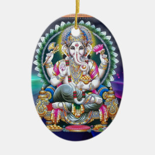 ADORNO DE CERÁMICA SEÑOR GANESH HINDU GOD