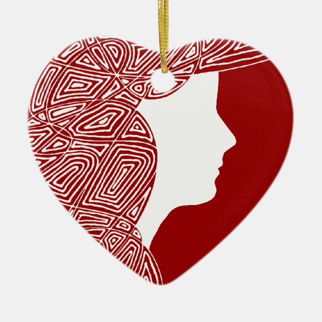 Adorno De Cerámica Señora (Frente)