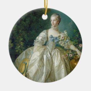 Adorno De Cerámica Señora Bergeret, C. 1766 (aceite en lona)