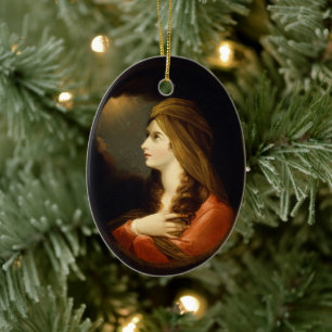 Adorno De Cerámica Señora de la Luz Celestial Temperamental Turbante