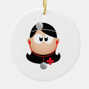 Adorno De Cerámica Señora Doctor