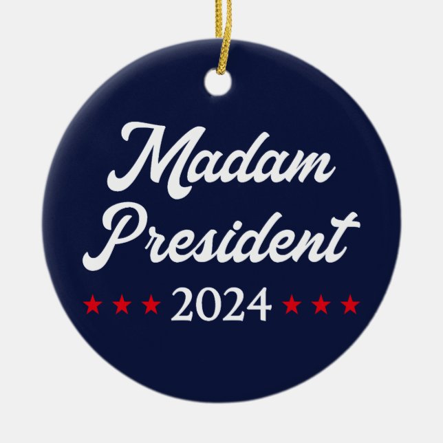 Adorno De Cerámica Señora Presidenta 2024 I - Kamala Harris (Frente)