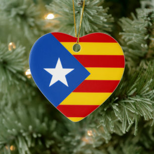 Adorno De Cerámica Senyera Estelada