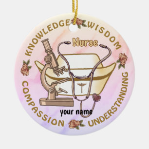 Adorno De Cerámica Sepia fresca enfermera