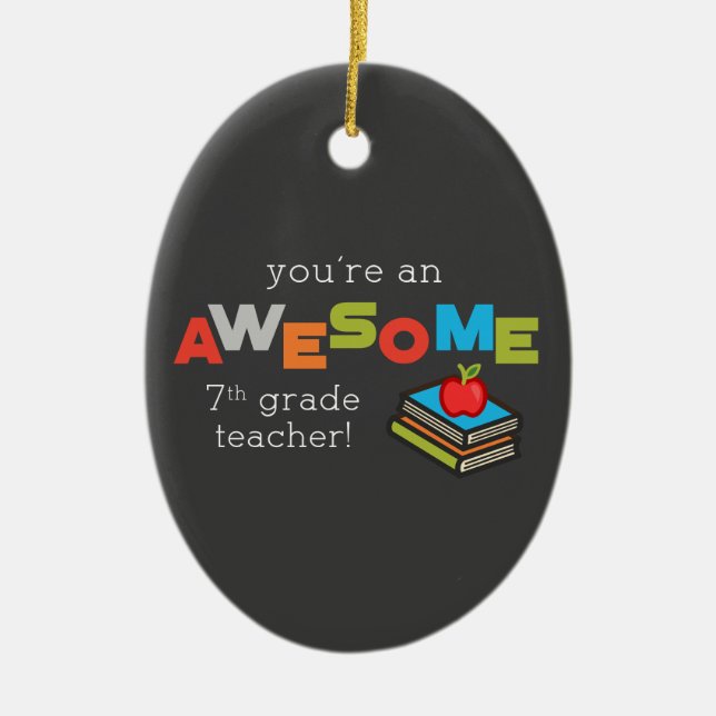 Adorno De Cerámica Séptimo Día de Apreciación de Maestros, impresiona (Frente)