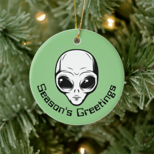 Adorno De Cerámica Ser Extraterrestre Extraterrestre en el Espacio