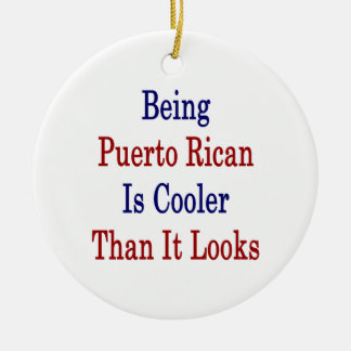 Adorno De Cerámica Ser puertorriqueño es más frío de lo que parece