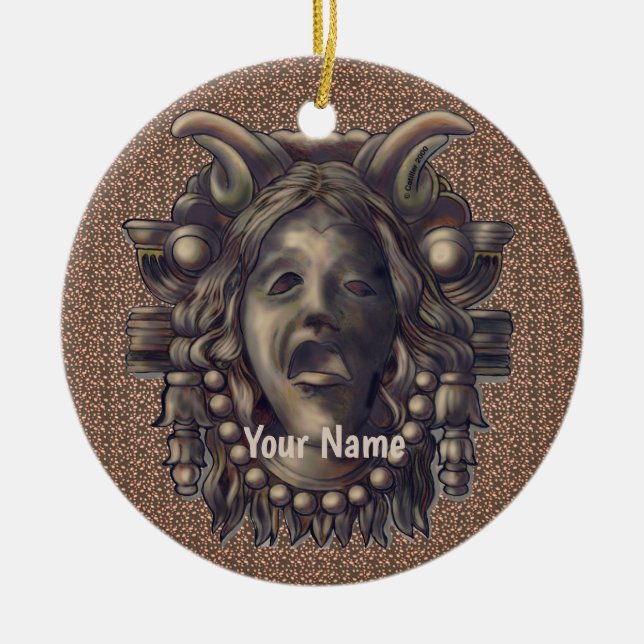 Adorno De Cerámica Seraph Gargoyle  (Frente)